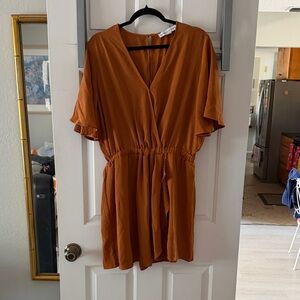 Emma & Michele Rust Mini Dress